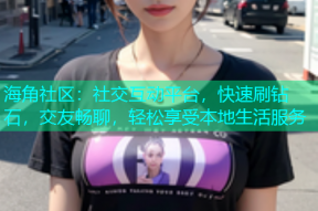 海角社区：社交互动平台，快速刷钻石，交友畅聊，轻松享受本地生活服务
