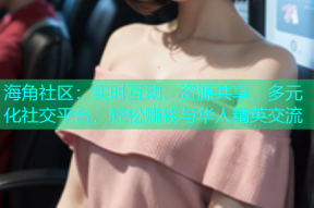 海角社区：实时互动、资源共享、多元化社交平台，轻松赚钱与华人精英交流