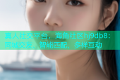 真人社交平台，海角社区hj9db8：同城交友、智能匹配、多样互动