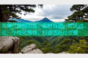 海角社区网页版：实时互动、社区讨论、个性化推荐，打造活跃社交圈