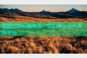 海角社区招商电话：您的商业合作首选平台
