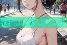 海角社区认证：真实社交、实时互动、个性化推荐，打造安全有趣的全球华人交流平台