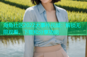 海角社区2022大事件视频：解锁无限观看、下载和分享功能