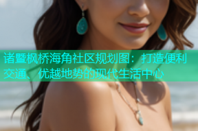 诸暨枫桥海角社区规划图：打造便利交通、优越地势的现代生活中心