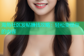 海角社区发帖赚钱攻略：轻松变现你的内容