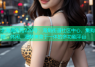 北海海角路220号：海角街道社区中心，集购物、休闲、海鲜美食于一体的多功能平台