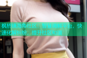 枫桥镇海角社区：智慧调解平台，快速化解纠纷，提升社区和谐