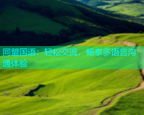 同盟国语：轻松交流，畅享多语言沟通体验  第1张