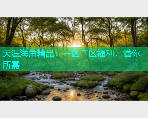 天涯海角精品：一区二区福利，懂你所需  第1张