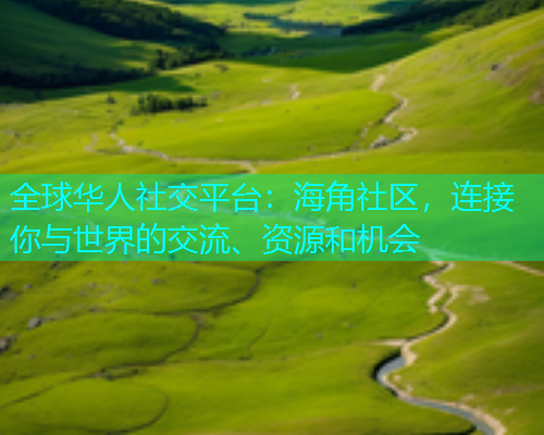 全球华人社交平台：海角社区，连接你与世界的交流、资源和机会  第1张