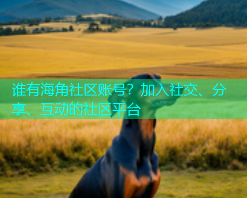 谁有海角社区账号？加入社交、分享、互动的社区平台  第2张