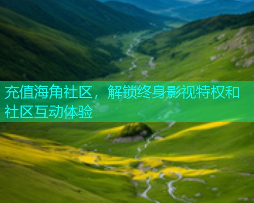 充值海角社区，解锁终身影视特权和社区互动体验  第1张