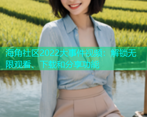 海角社区2022大事件视频：解锁无限观看、下载和分享功能  第1张